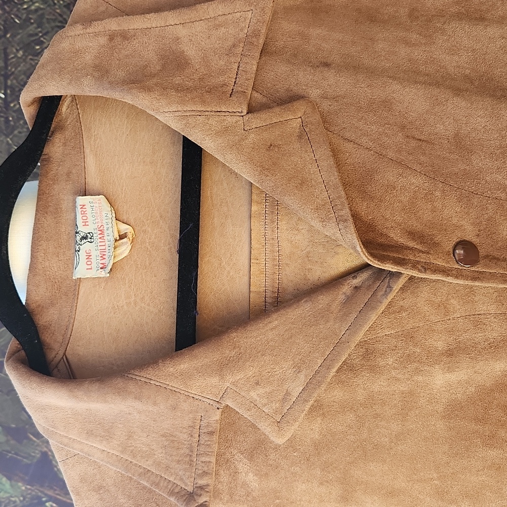 R M. WILLIAMS LONG HORN vintage heavy winter sheepskin jacket - Picture 2 of 12